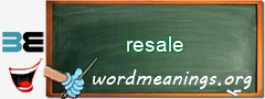 WordMeaning blackboard for resale